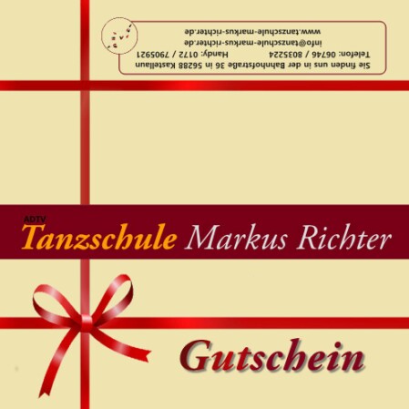 Gutschein Tanzschule Markus Richter